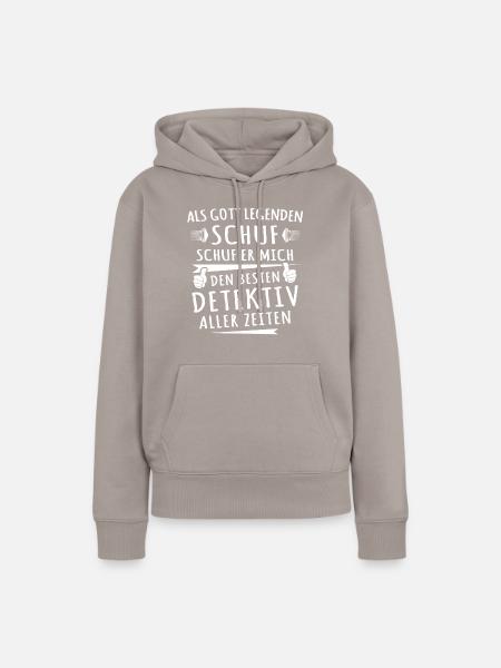 Detektiv - Frauen Premium Bio Hoodie - Taupe