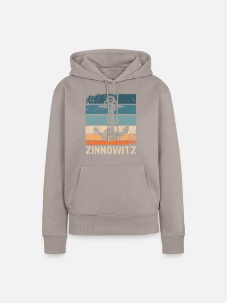 Zinnowitz Sprüche - Frauen Premium Bio Hoodie - Taupe
