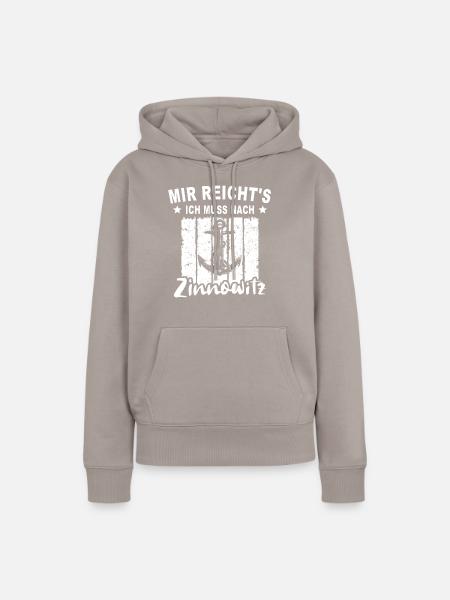 Zinnowitz - Frauen Premium Bio Hoodie - Taupe