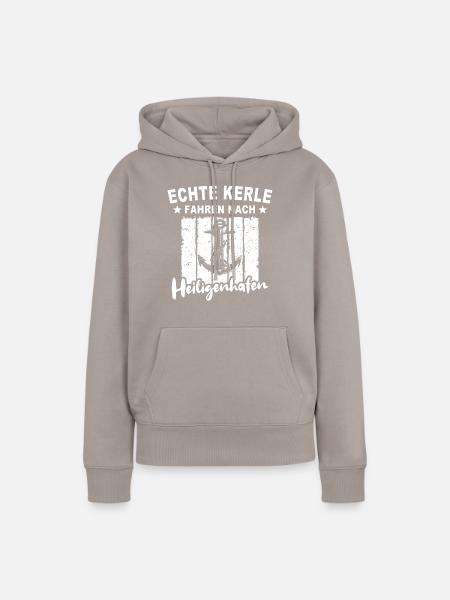 Heiligenhafen - Frauen Premium Bio Hoodie - Taupe