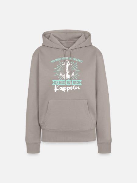 Kappeln Kappelner - Frauen Premium Bio Hoodie - Taupe