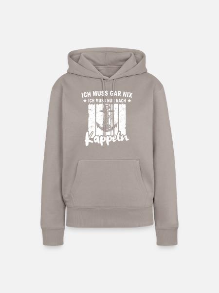 Kappeln - Frauen Premium Bio Hoodie - Taupe