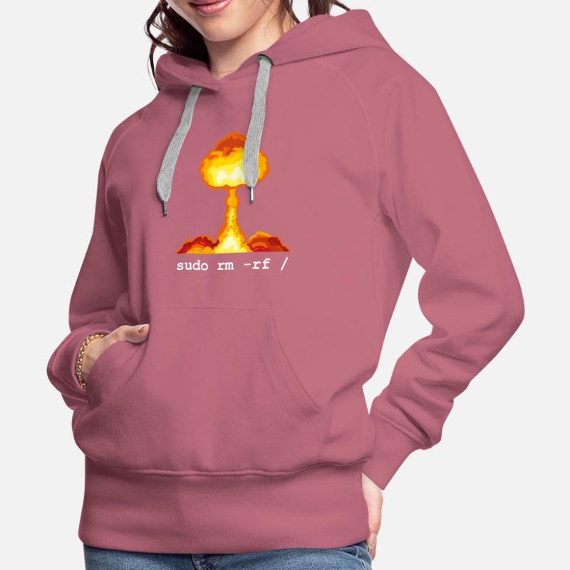 Linux Funny Linux Command Sudo RM RF pour Homme Sweat à capuche Premium bio Femme