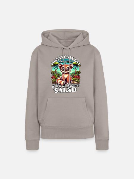 Madagascar Fossas - Frauen Premium Bio Hoodie - Taupe