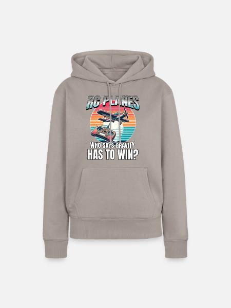 Modellflugzeug Modellflieger - Frauen Premium Bio Hoodie - Taupe
