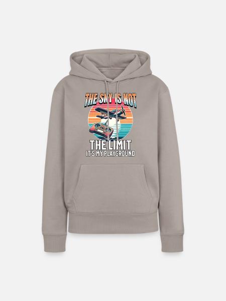 RC Flugzeug - Frauen Premium Bio Hoodie - Taupe