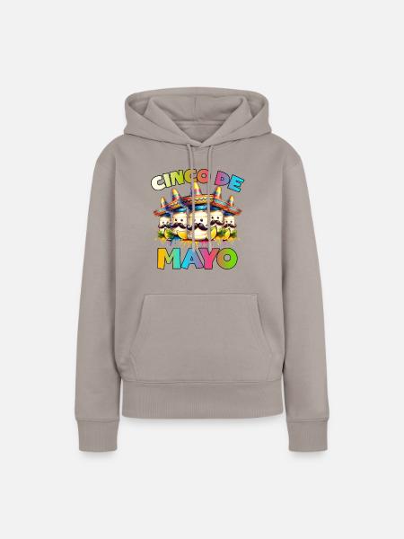 Cinco De Mayo Mayonnaise - Frauen Premium Bio Hoodie - Taupe