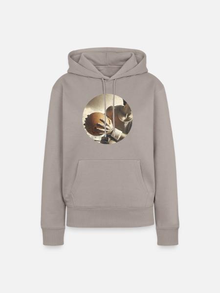 Dodgeball - Frauen Premium Bio Hoodie - Taupe