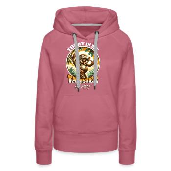 Koboldmaki Tarsier - Frauen Premium Bio Hoodie - Malve - Vorne - Isabella (175cm)