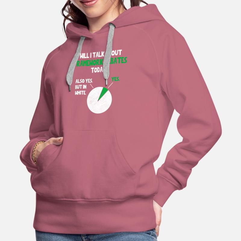 frameworks codeur développeur web programmeur vais-je Sweat à capuche Premium bio Femme