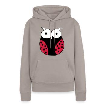 Marienkaefer Gross - Frauen Premium Bio Hoodie - Taupe - Vorne - Julia (174cm)