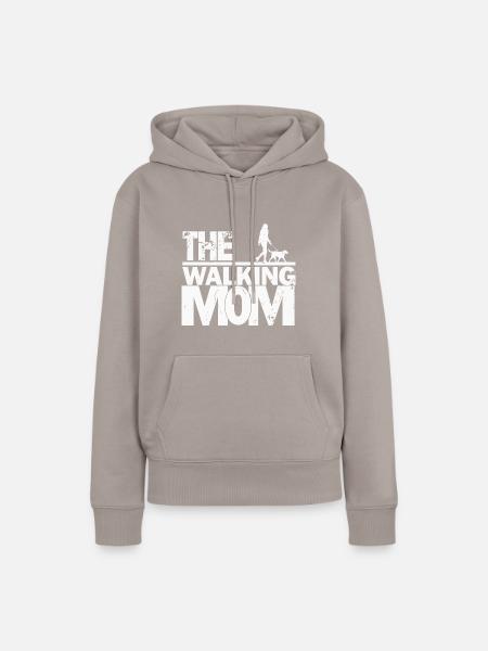 The walking mom - Frauen Premium Bio Hoodie - Taupe