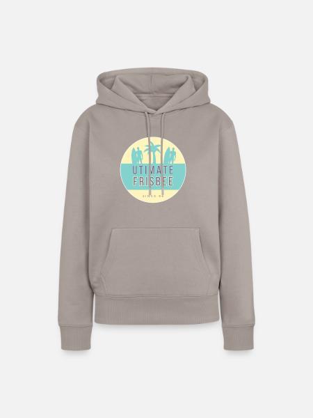 Ulti Strand 14 - Frauen Premium Bio Hoodie - Taupe