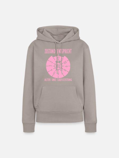 HU - Zustand entspricht Alter und Laufleistung - Frauen Premium Bio Hoodie - Taupe