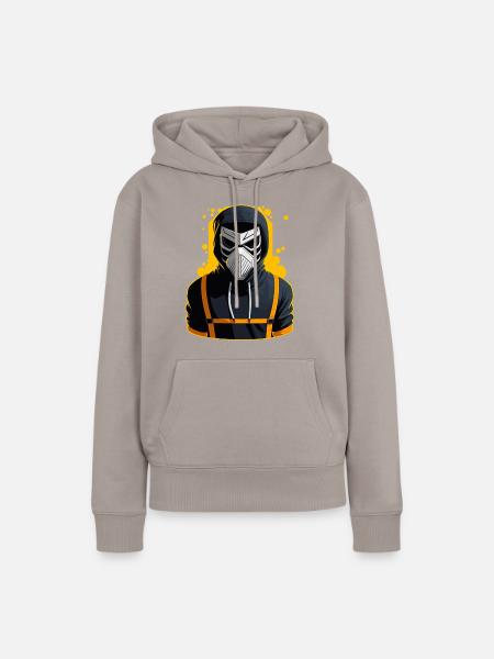 Cyborg Mit Hoodie - Frauen Premium Bio Hoodie - Taupe