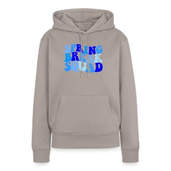 Spring Break Squad Herren Spring Break 2025 - Frauen Premium Bio Hoodie - Taupe - Vorne - Julia (174cm)