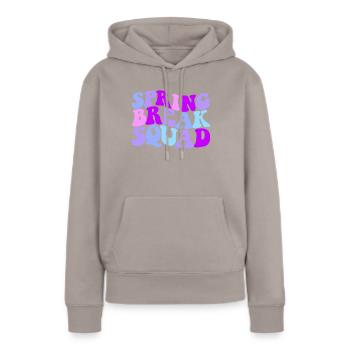 Spring Break Squad Damen Spring Break 2025 - Frauen Premium Bio Hoodie - Taupe - Vorne - Julia (174cm)