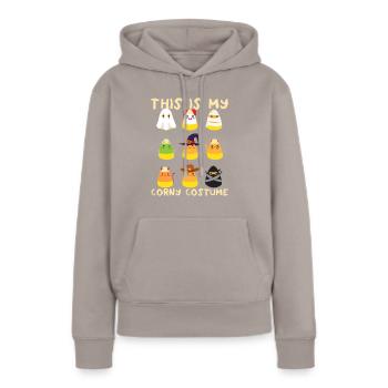 Das ist mein kitschiges Halloween-Kostüm für Kinde - Frauen Premium Bio Hoodie - Taupe - Vorne - Julia (174cm)