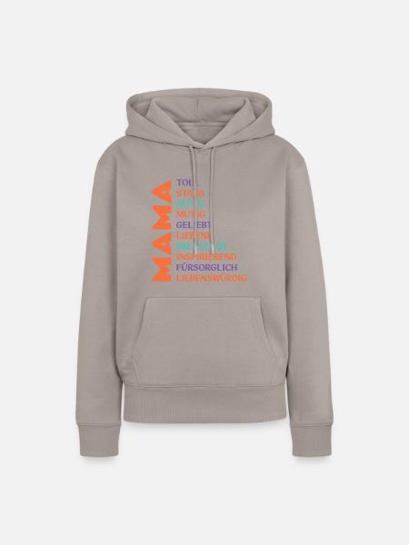 Mother's Day MAMA Design - Women’s Premium Organic Hoodie - taupe