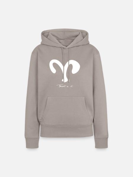 Sternzeichen Widder - Frauen Premium Bio Hoodie - Taupe
