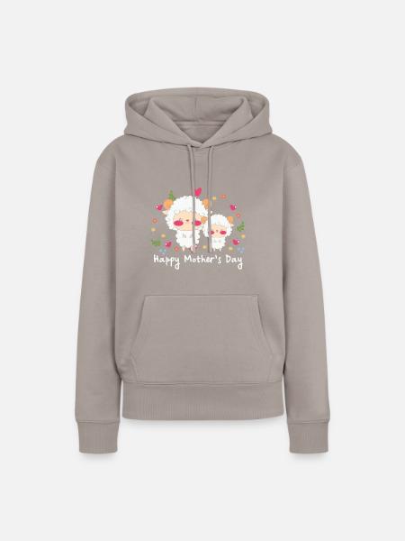 happy Mothersday - Frauen Premium Bio Hoodie - Taupe