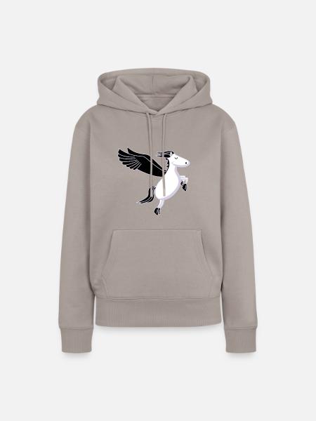 Pegasus - Frauen Premium Bio Hoodie - Taupe