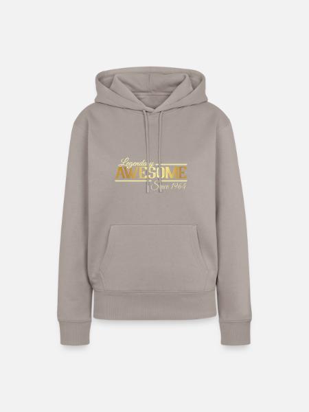 Awesome Since 1964 - Frauen Premium Bio Hoodie - Taupe
