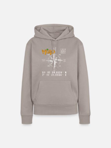 MIRO Navigator - Frauen Premium Bio Hoodie - Taupe