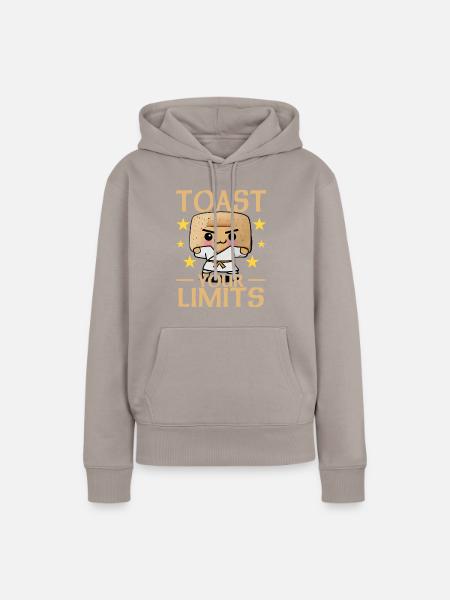 Toast Your Limits - Toast - Frauen Premium Bio Hoodie - Taupe