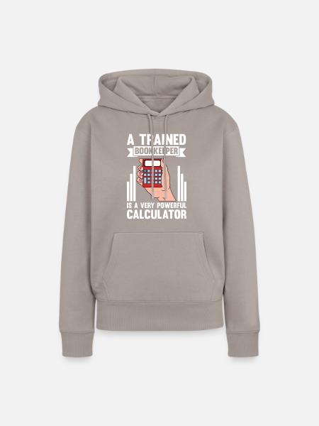 Bookkeeping Buchhalter Bookkeeper - Frauen Premium Bio Hoodie - Taupe
