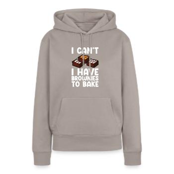 Brownies Bake Chocolate Brownie Baker - Sweat à capuche Premium bio Femme - taupe - Devant - Julia (174cm)