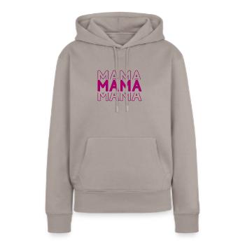 Meilleure maman drôle fête des mères femme maman - Sweat à capuche Premium bio Femme - taupe - Devant - Julia (174cm)