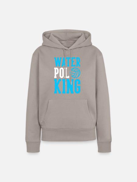 Water Polo King - Frauen Premium Bio Hoodie - Taupe