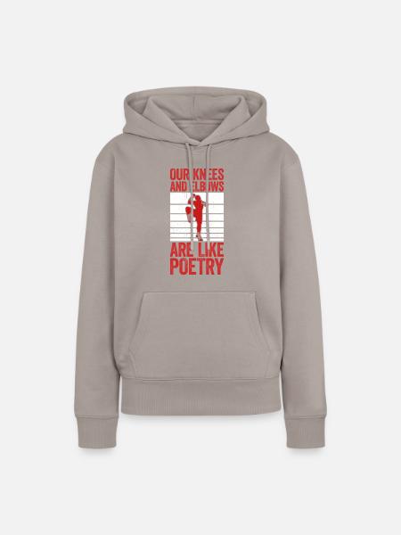 Muay Thai Boxing - Frauen Premium Bio Hoodie - Taupe
