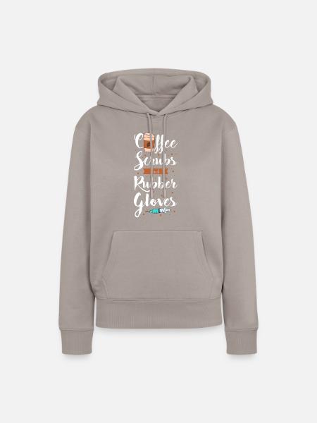 Lustige Krankenschwester Geschenke - Frauen Premium Bio Hoodie - Taupe
