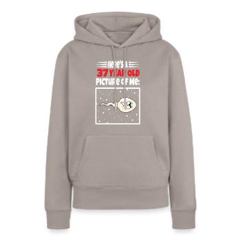 Spermie Hier Ist Ein Altes Bild Von Mir - Frauen Premium Bio Hoodie - Taupe - Vorne - Julia (174cm)