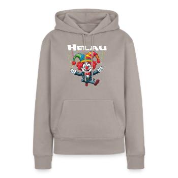 Costume de carnaval Carnaval Carnaval - Sweat à capuche Premium bio Femme - taupe - Devant - Julia (174cm)