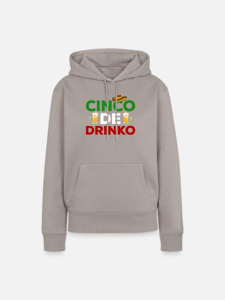 Cinco de Mayo - Frauen Premium Bio Hoodie - Taupe