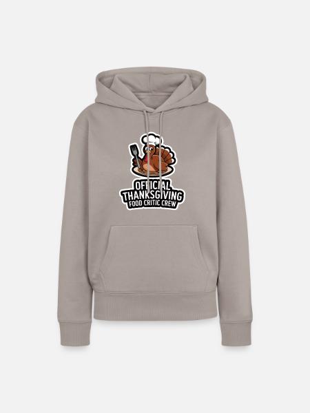 Lustiger Thanksgiving Truthahn - Frauen Premium Bio Hoodie - Taupe