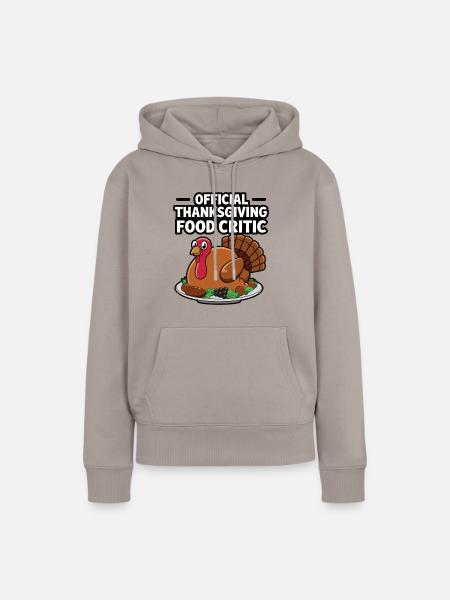 Lustiger Thanksgiving Truthahn - Frauen Premium Bio Hoodie - Taupe