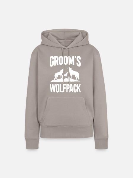 Groom Squad - Frauen Premium Bio Hoodie - Taupe