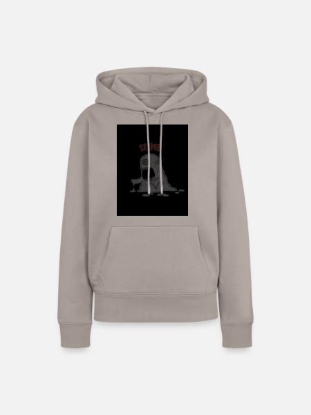 Funny Picture - Frauen Premium Bio Hoodie - Taupe
