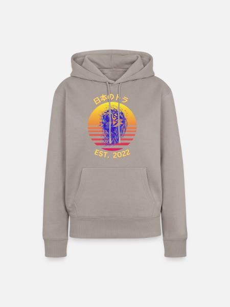 芸者 2022 1 - Frauen Premium Bio Hoodie - Taupe