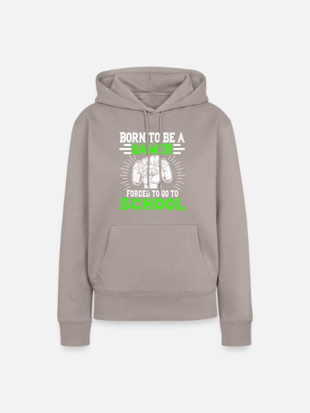 Gaming - Gamer- Computerspiele - videospiele - Frauen Premium Bio Hoodie - Taupe