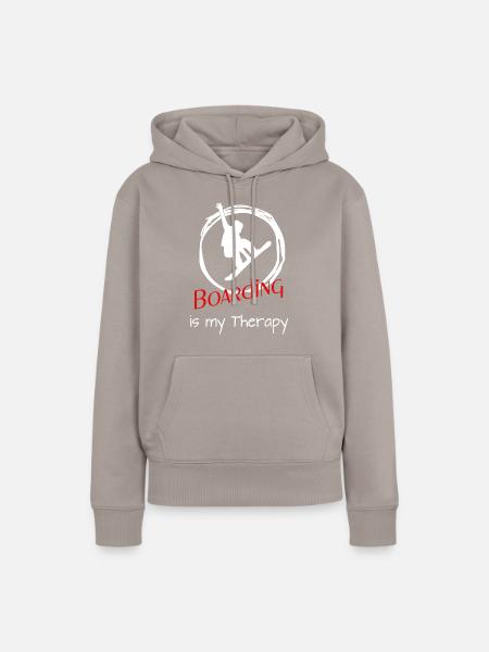 Snowboard - Snowbaording - Boarding - Frauen Premium Bio Hoodie - Taupe