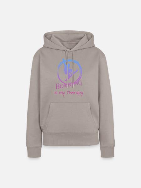 Boarding Snowboarding - Frauen Premium Bio Hoodie - Taupe