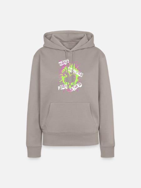 Punk Revival Political Punk Tee - Frauen Premium Bio Hoodie - Taupe