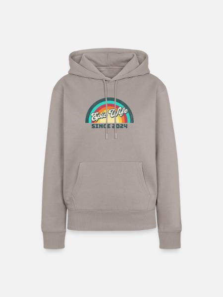 e Romantisches Episches - Frauen Premium Bio Hoodie - Taupe