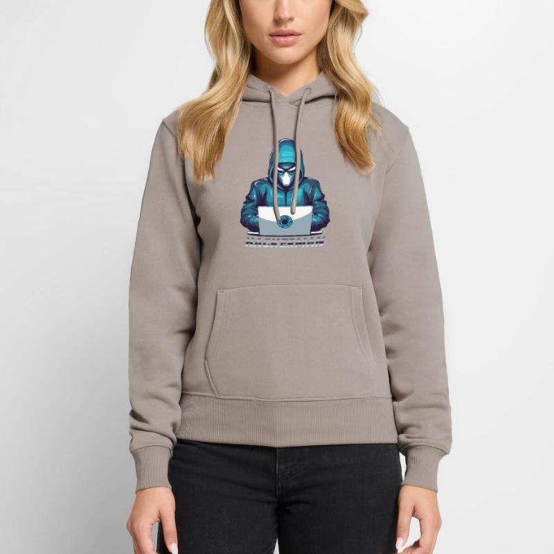 Hacker Meme Cyber Security Hacking Hackerman Frauen Premium Bio Hoodie