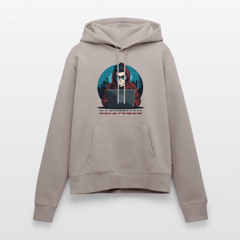 Cool Hacker Coding IT Specialist Hackerman Women’s Premium Organic Hoodie
